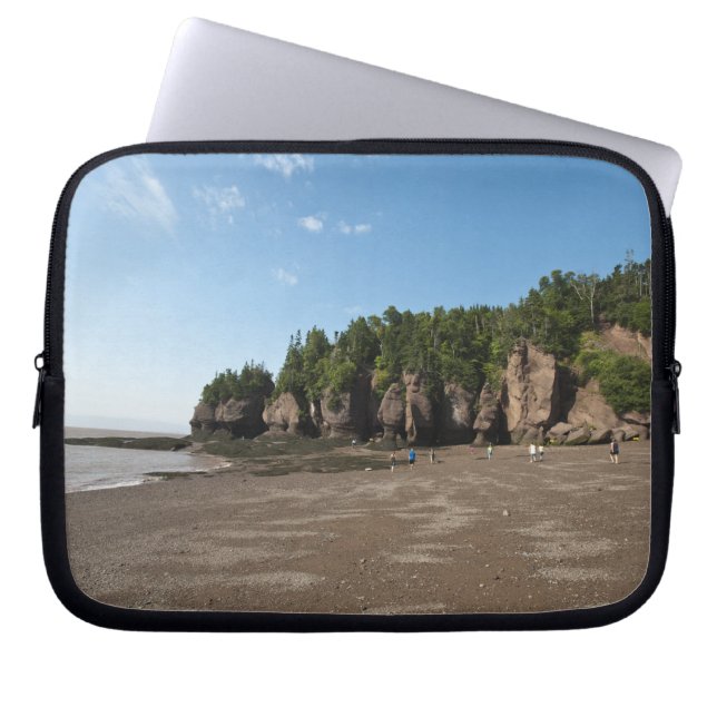 Hopewell Rocks en de Ocean Tidal Exploration Laptop Sleeve (Voorkant)