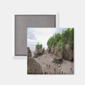 Hopewell Rocks Low Tide Canada Magnet (Voorkant / Achterkant)