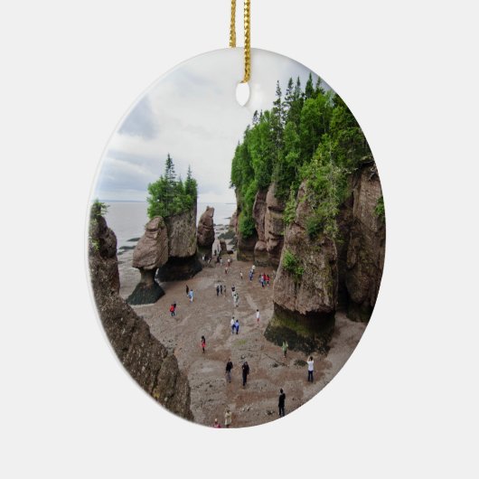 Hopewell Rocks Low Tide Canada Ornament (Rechts)