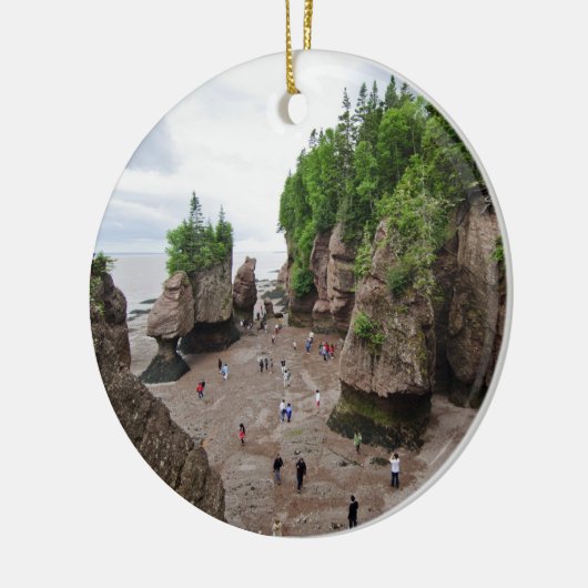 Hopewell Rocks Low Tide Canada Ornament (Links)