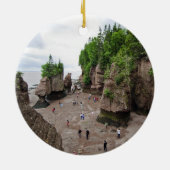 Hopewell Rocks Low Tide Canada Ornament (Achterkant)