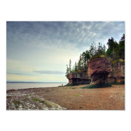 Hopewell Rocks New Brunswick Canada Foto Afdruk (Voorkant)