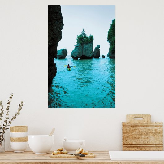 Hopewell rocks - New Brunswick Poster (Keuken)
