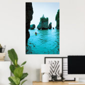 Hopewell rocks - New Brunswick Poster (Thuiskantoor)