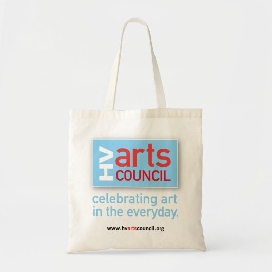 Hopewell Valley Arts Council logo canvas tas (Voorkant)