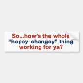 Hopey Changey Bumpersticker (Voorkant)