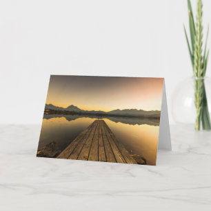 Hopfen-meer met een Jetty- en Alpgebergte Kaart