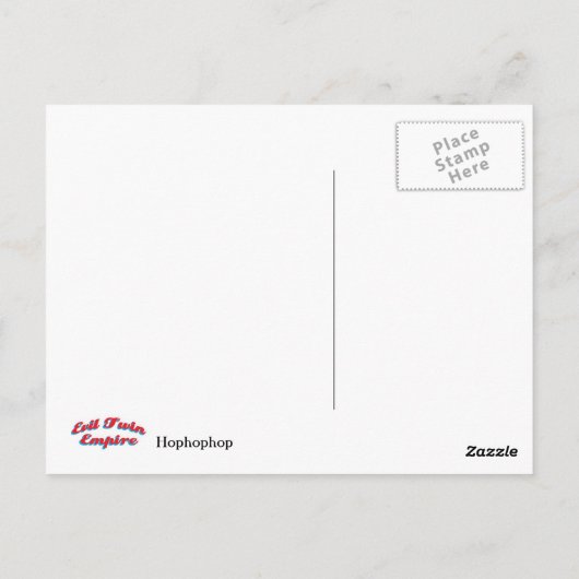 Hophophop Briefkaart (Achterkant)