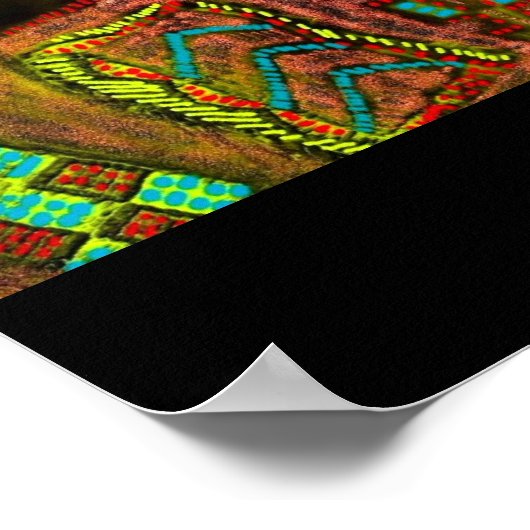 Hopi Blue Star Poster (Hoek)