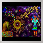 Hopi Blue Star Poster (Voorkant)