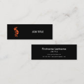 Hopi Flute Player - Southwest Indian Design Mini Visitekaartje (Voorkant / Achterkant)