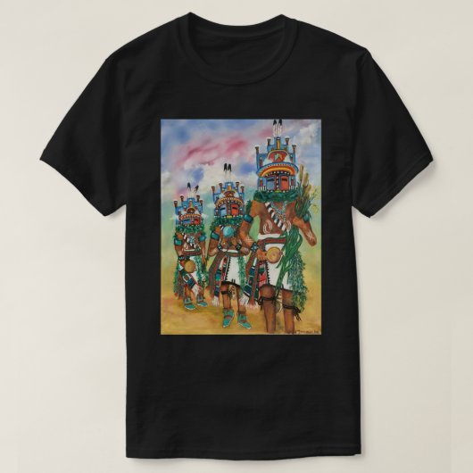 Hopi Hemis Kachinas Poster T-shirt (Design voorkant)