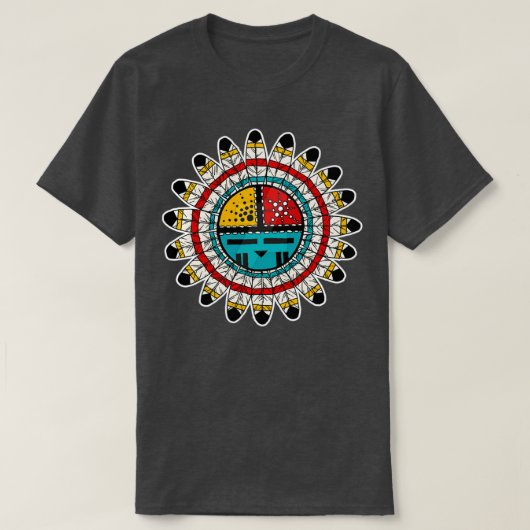 Hopi Kachina Native American Design T-shirt (Design voorkant)