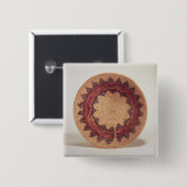 Hopi mand vierkante button 5,1 cm (Voorkant /achterkant)