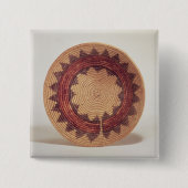 Hopi mand vierkante button 5,1 cm (Voorkant)