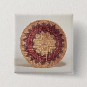 Hopi mand vierkante button 5,1 cm
