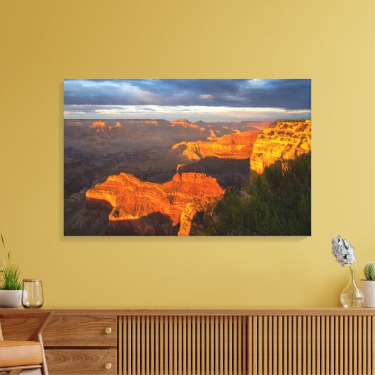 Hopi Point Sunset 1 Canvas afdrukken (Insitu (Woonkamer))