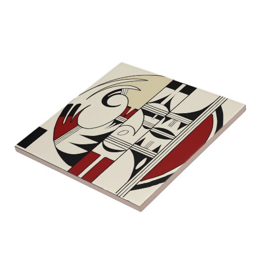 Hopi Pottery 01 Tegeltje (Zijkant)