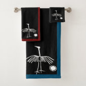 Hopi Prehistorische Thunderbird Cave Tekening Bad Handdoek (Insitu)