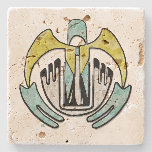 Hopi Pride Indiaanse stam Stenen Onderzetter (Voorkant)