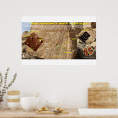 Hopi Prophecy Rock Star Map Poster (Keuken)