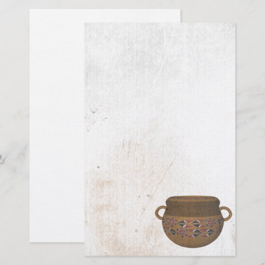 Hopi Pueblo Pottery Station Briefpapier (Voorkant / Achterkant)