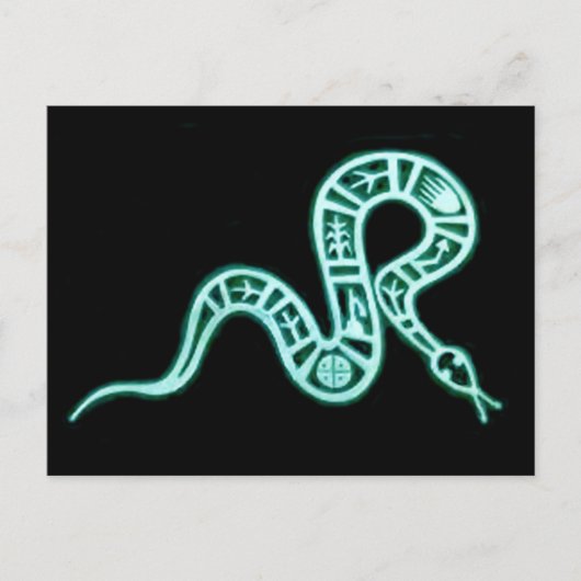 Hopi Snake Motif  Native American Briefkaart (Voorkant)