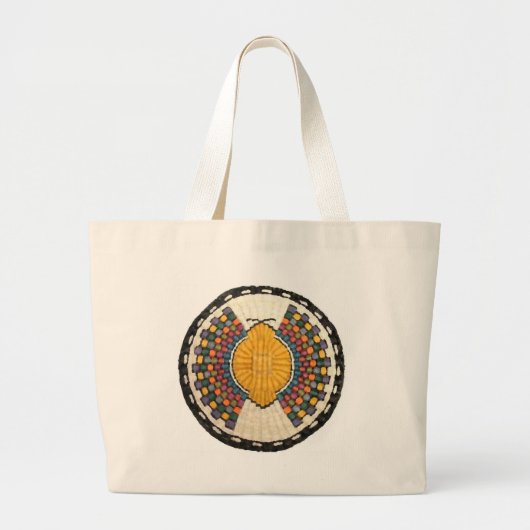 Hopi Snake Motif  Native American Grote Tote Bag (Voorkant)