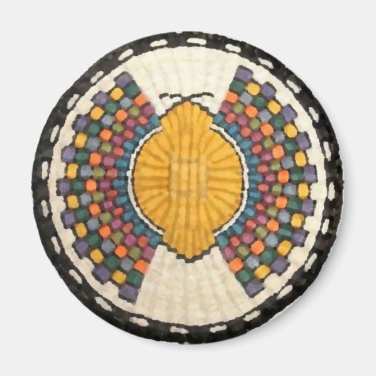 Hopi Snake Motif  Native American Magneet (Voorkant)