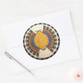 Hopi Snake Motif Native American Ronde Sticker (Envelop)