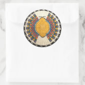 Hopi Snake Motif Native American Ronde Sticker (Tas)