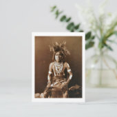 Hopi Snake Priest ca. 1900 Briefkaart (Staand voorkant)