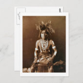 Hopi Snake Priest ca. 1900 Briefkaart (Voorkant / Achterkant)