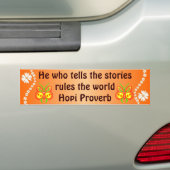 Hopi steun bumper sticker (Op auto)