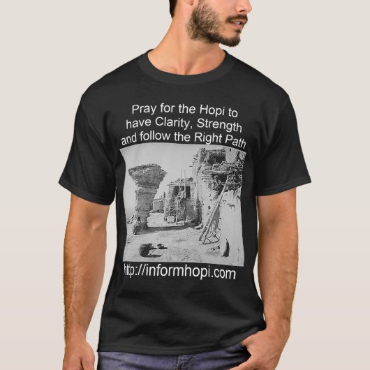 Hopi steunt mannen shirt (Voorkant)