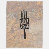 Hopi Womans Symbol Fleece Deken (Voorkant)