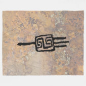 Hopi Womans Symbol Fleece Deken (Voorkant (Horizontaal))