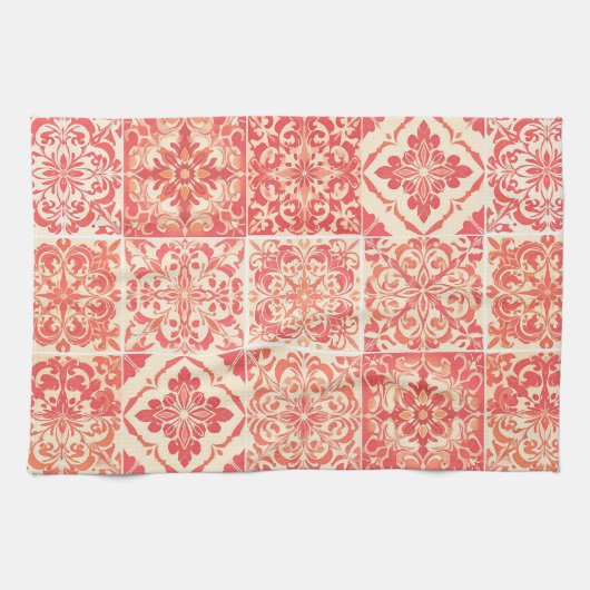 Hopia Orange Theedoek (Horizontaal)