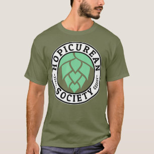 Hopicurean Society Hophead Gift voor IPA Craft T-shirt