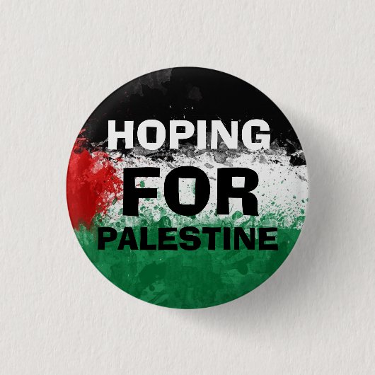 HOPING FOR PALESTINE Button (Voorkant)
