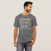 Hoping Rudolph Eatshe Naughty List Funny Xmas vint T-shirt (Voorkant volledig)