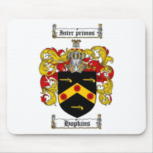 HOPKINS FAMILIE CREST - HOPKINS COAT WAPENS MUISMAT