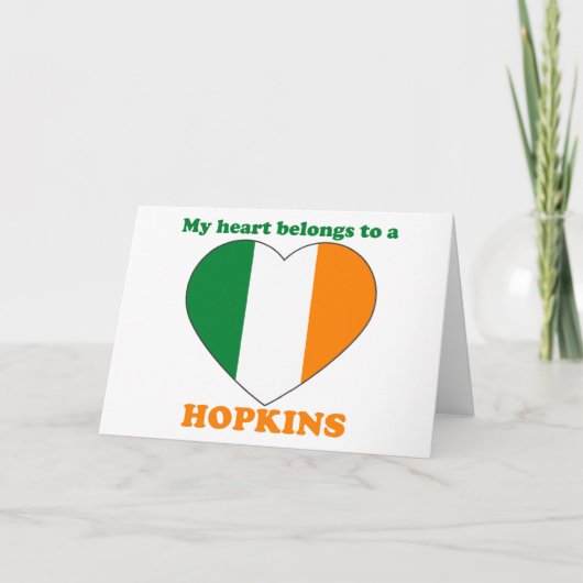 Hopkins Feestdagen Kaart (Voorkant)