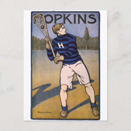 Hopkins Lacrosse 1902 - Bristow Adams Briefkaart (Voorkant)