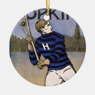 Hopkins Lacrosse 1902 - Bristow Adams Keramisch Ornament