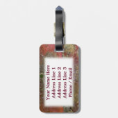 Hopkins Roos Nudibranch Bagagelabel (Achterkant verticaal)