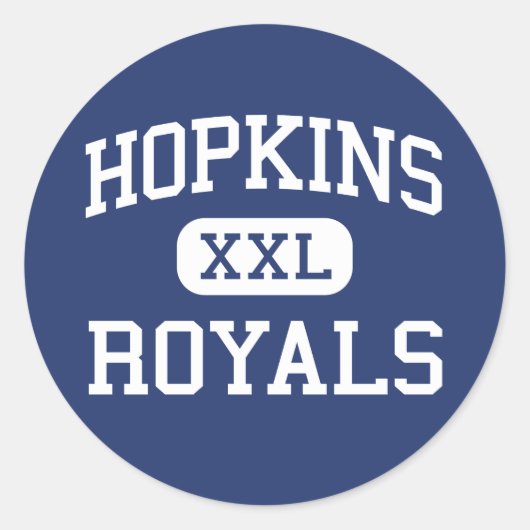 Hopkins - Royals - High School - Hopkins Minnesota Ronde Sticker (Voorkant)