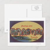 Hopkinsville, Kentucky - Grote letterscènes Briefkaart (Voorkant / Achterkant)