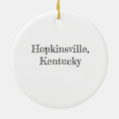 Hopkinsville, KY Ornament (Achterkant)