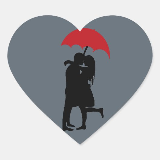 Hopless Romantic Hart Sticker (Voorkant)
